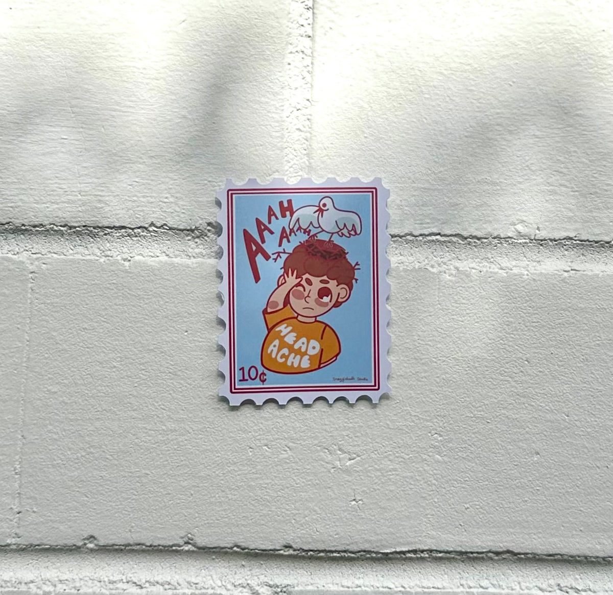 Headache Sticker